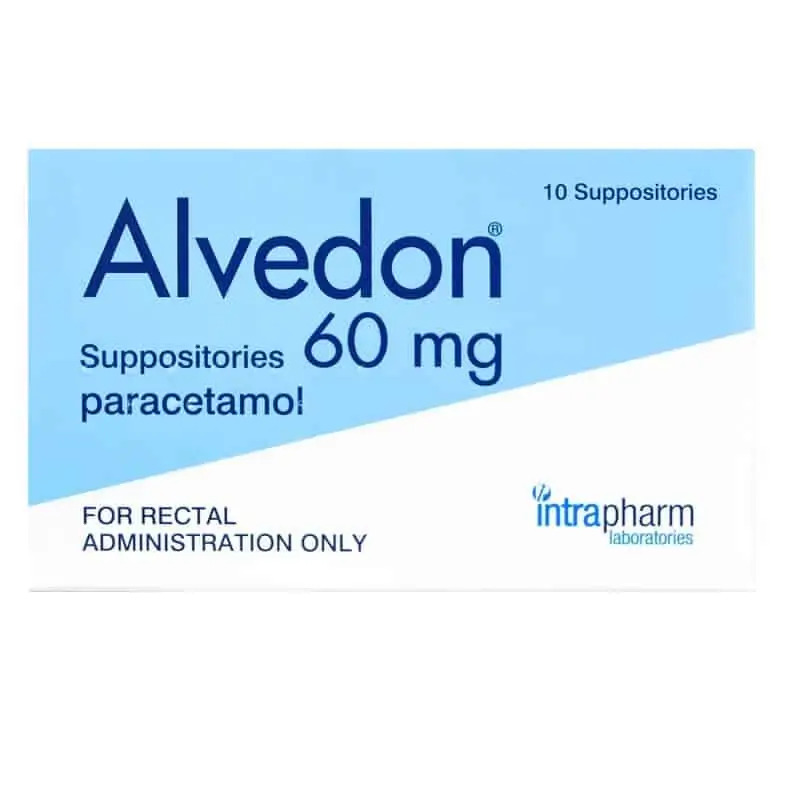 Paracetamol Suppositories 60mg 10 Suppositories
